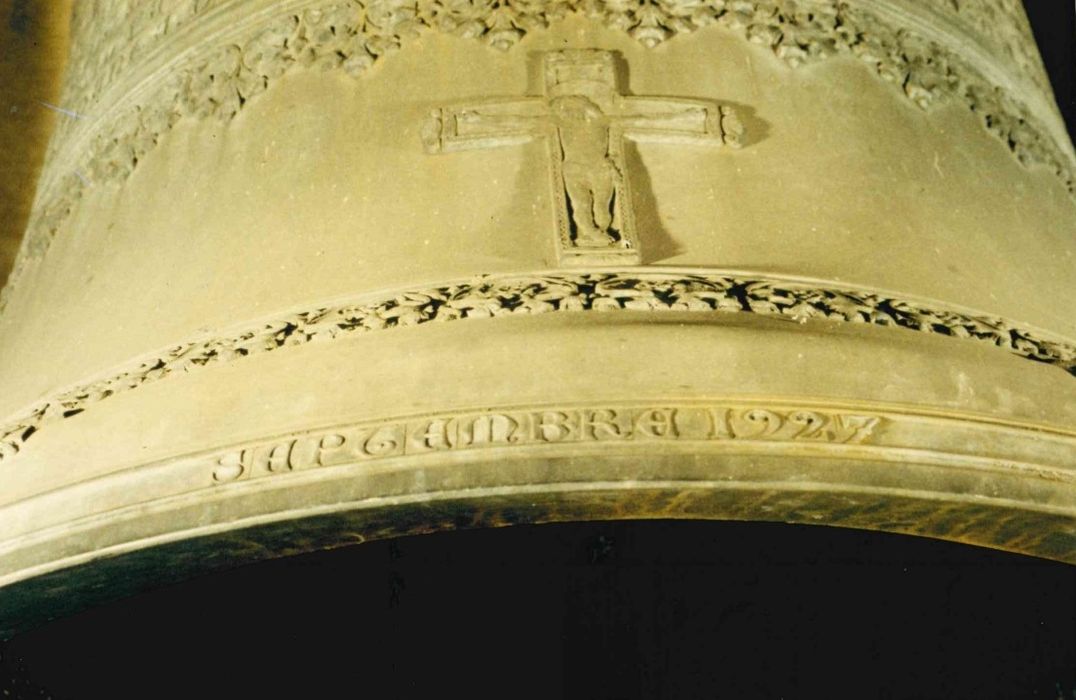 cloche dite Louise Anne Charlotte appelée aussi bourdon de la victoire, détail d’une vignette