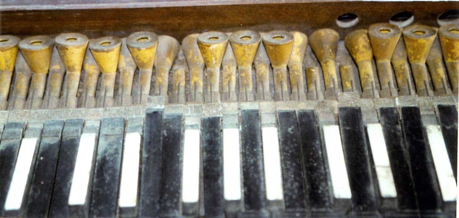 orgue portatif, détail du clavier - © Ministère de la Culture (France), Médiathèque du patrimoine et de la photographie, Tous droits réservés