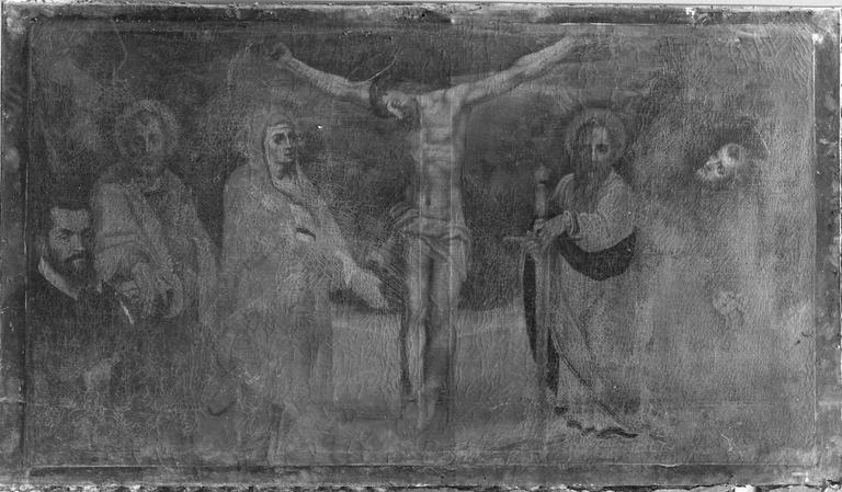 tableau : La Crucifixion, avant restauration