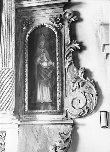 tableau : Saint Grat à gauche du retable latéral