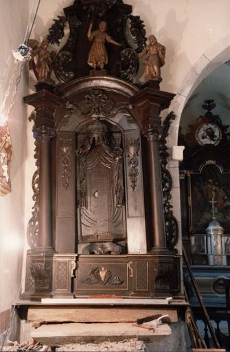 retable latéral gauche, en cours de restauration