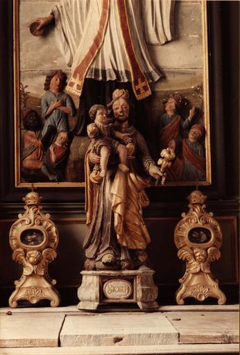 Statuette : Saint Joseph et l'Enfant Jésus