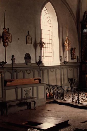 lambris du choeur, bois sculpté et peint, 18e siècle - © Ministère de la Culture (France), Médiathèque du patrimoine et de la photographie (objets mobiliers), tous droits réservés