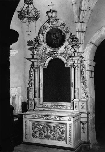 deuxième autel latéral gauche, retable, tableau : L'Immaculée Conception, 18e siècle