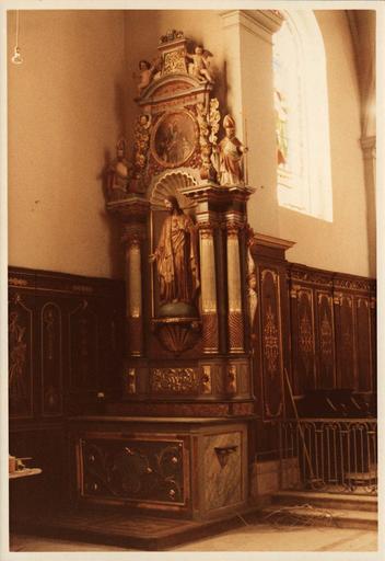 retable latéral gauche, statue du Christ, après restauration