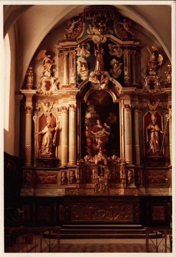 retable du maître-autel et tabernacle, après restauration