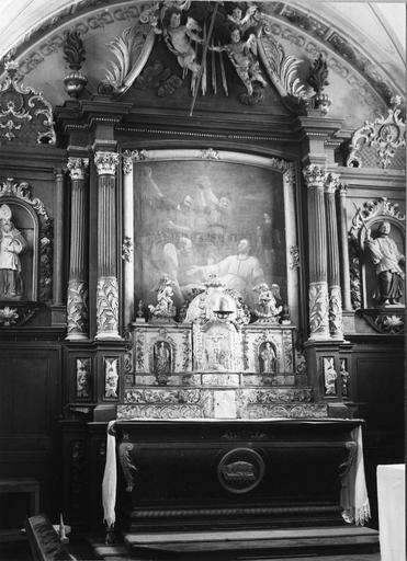tabernacle et tableau du maître-autel - © Ministère de la Culture (France), Médiathèque du patrimoine et de la photographie (objets mobiliers), tous droits réservés