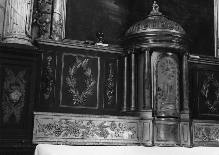détail du tabernacle du maître-autel, 18e siècle