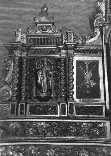 détail du tabernacle, partie gauche - © Ministère de la Culture (France), Médiathèque du patrimoine et de la photographie (objets mobiliers), tous droits réservés