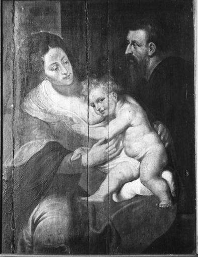 tableau (panneau peint) : La Sainte Famille, d'après Rubens, 17e siècle - © Ministère de la Culture (France), Médiathèque du patrimoine et de la photographie (objets mobiliers), tous droits réservés