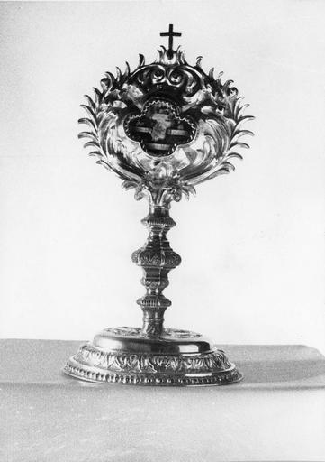 reliquaire de saint Pierre A, de saint Pierre de J, de saint Profade, de saint Déodat, argent , vers 1760