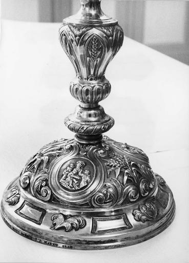 pied de calice, argent, 1840