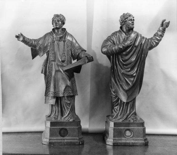 2 statuettes-reliquaires : Saint Ferréol, Saint Ferjeux