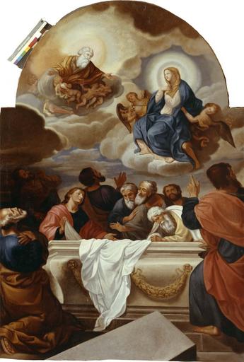 tableau : Les Apôtres devant le tombeau du Christ, 18e siècle, après restauration