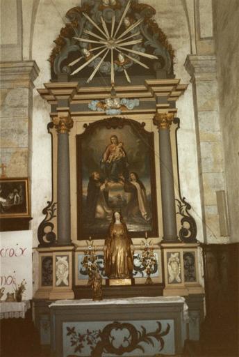 autel et retable latéral sud, 18e siècle