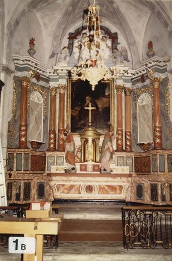 retable, vue d'ensemble du choeur