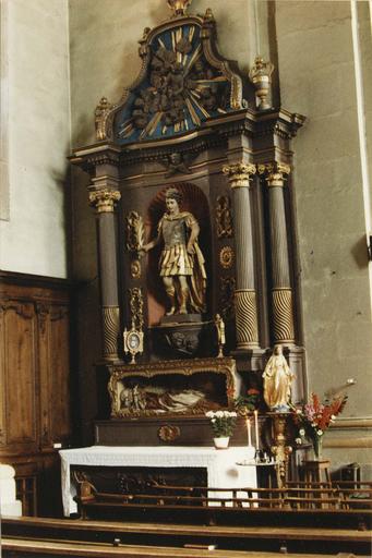 autel et retable latéral gauche, statue : saint Modeste