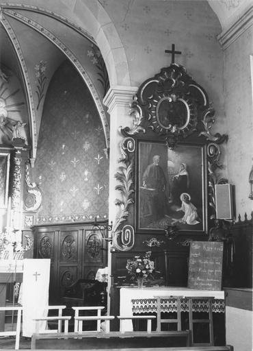 Autel retable latéral sud, tableau : La Sainte Famille