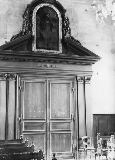 tambour de porte, tableau : Le Miracle de saint François de Paule