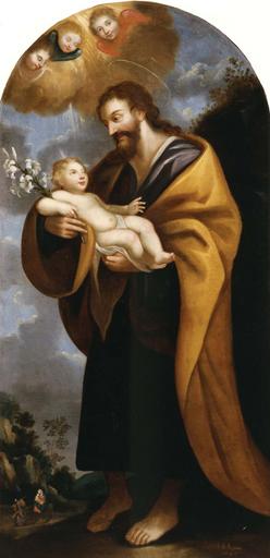 tableau : saint Joseph et l'Enfant