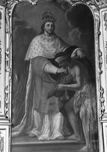 tableau : Saint Louis habillant un pauvre, 18e siècle - © Ministère de la Culture (France), Médiathèque du patrimoine et de la photographie (objets mobiliers), tous droits réservés