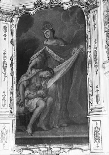 tableau : Sainte Elisabeth de Hongrie réconfortant un malade, 18e sècle - © Ministère de la Culture (France), Médiathèque du patrimoine et de la photographie (objets mobiliers), tous droits réservés