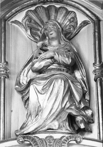 statue : Vierge de douleur, bois sculpté et doré, 18e siècle - © Ministère de la Culture (France), Médiathèque du patrimoine et de la photographie (objets mobiliers), tous droits réservés