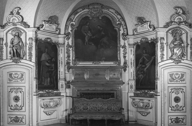lambris de revêtement, boiseries de la chapelle de l'hôpital - © Ministère de la Culture (France), Médiathèque du patrimoine et de la photographie (objets mobiliers), tous droits réservés