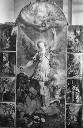 tableau : Saint Michel terrassant le dragon, 1645