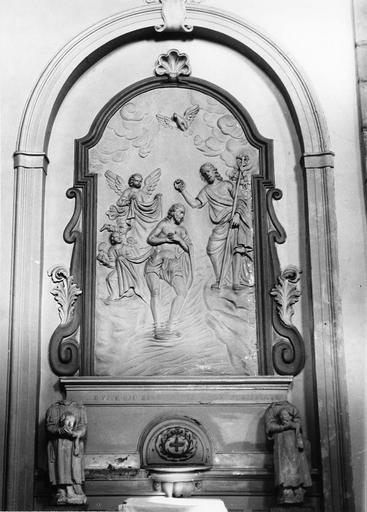 bas-relief : Le Baptêmedu Christ