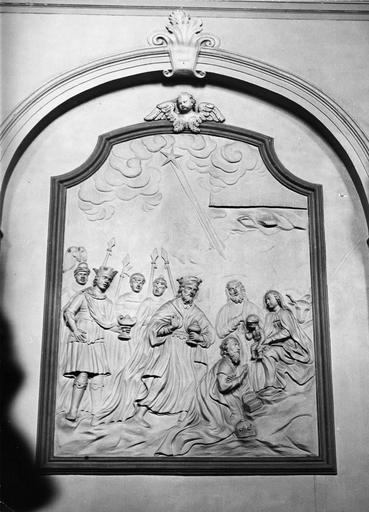 bas-relief : l'Adoration des Mages