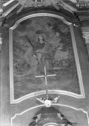 tableau : L'Apothéose de saint Guy, huile sur toile, 18e siècle