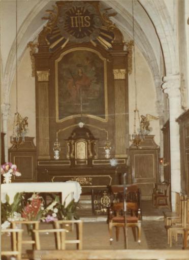 maître-autel avec le tableau : L'Apothéose de saint Guy, 18e siècle