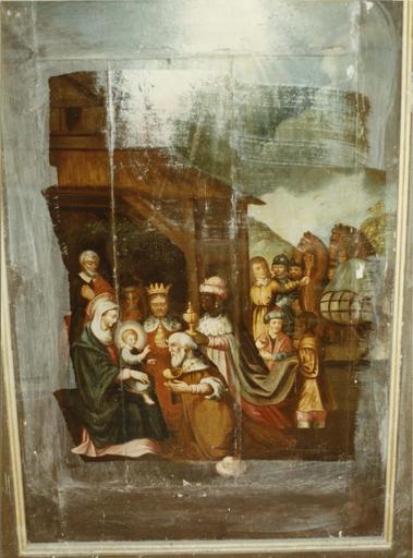tableau (panneau peint) : L'Adoration des Mages, 1632
