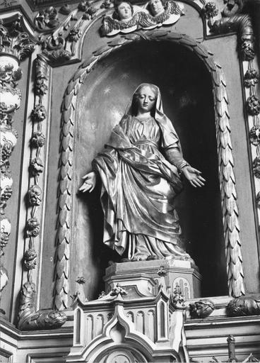 3e retable latéral sud, statue : Vierge, 18e - 19e siècle