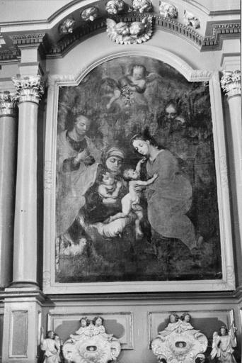tableau : La Sainte Famille du retable nord, 18e siècle - © Ministère de la Culture (France), Médiathèque du patrimoine et de la photographie (objets mobiliers), tous droits réservés