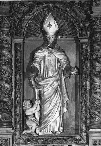 statue du retable latéral gauche: Saint Claude