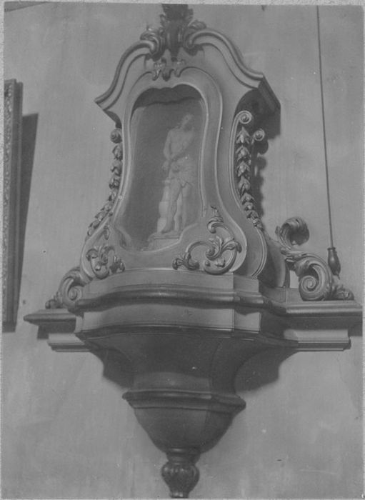 statuette, cadre : Le Christ à la Colonne, vue générale