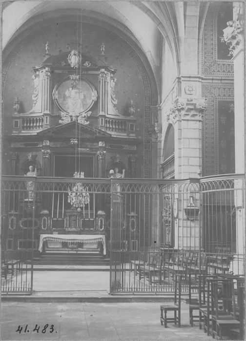 autel secondaire, tabernacle, gradin d'autel, exposition, vue générale