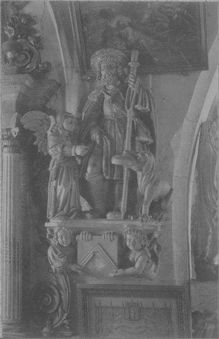 statue : Saint Roch, vue générale