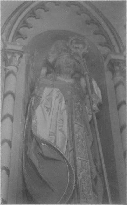 statue (grandeur nature) : Saint Augustin, vue générale
