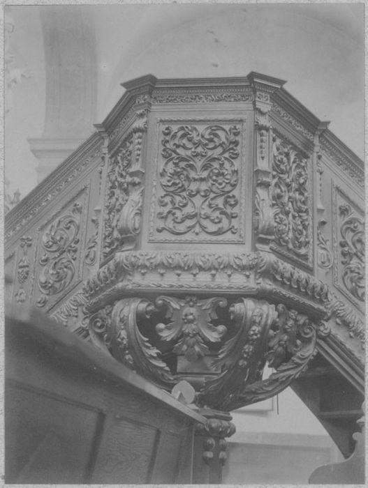 chaire à prêcher, vue générale de la cuve
