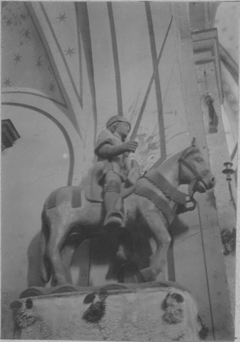 statue équestre : Saint Georges, vue générale