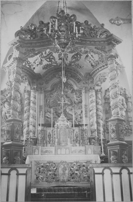 maître-autel, retable, ciborium, vue générale