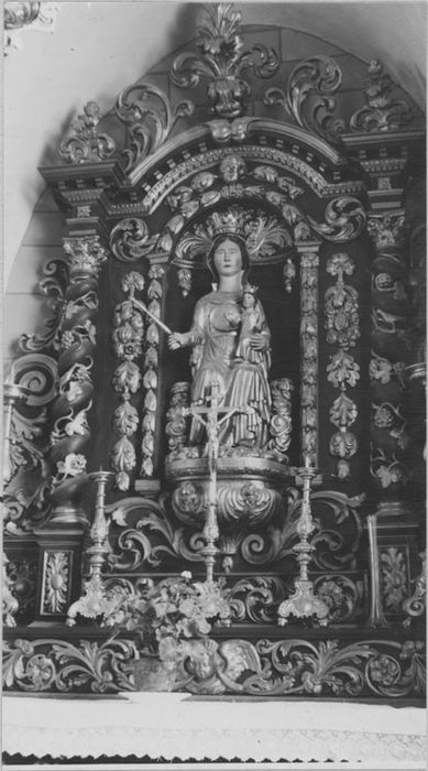 retable de la chapelle de la Vierge, vue partielle