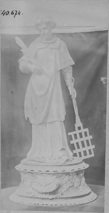 statuette-reliquaire : Saint Laurent, vue générale