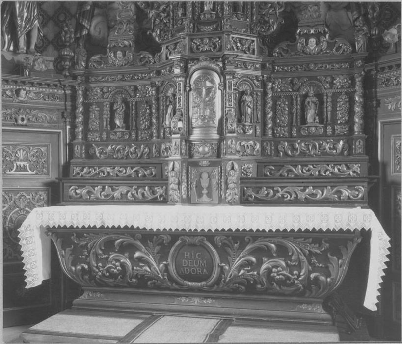 maître-autel, retable, vue générale