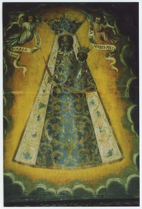 tableau : Vierge d'Ensielden, détail