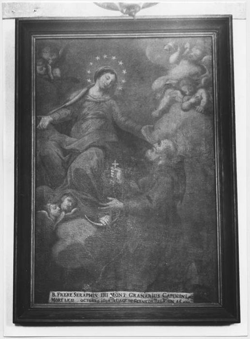tableau : Vierge apparaissant à un capucin