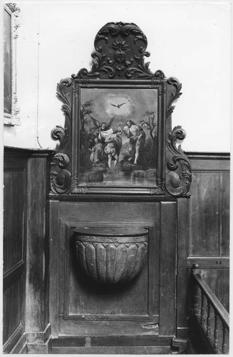 fonts baptismaux, retable, tableau d'autel - © Ministère de la Culture (France), Médiathèque du patrimoine et de la photographie, Diffusion RMN-GP 